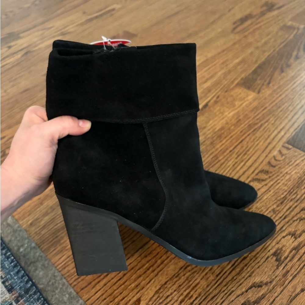 NEW Blondo | Sidnee Black Suede Leather Booties Sz 11 - Picture 7 of 7